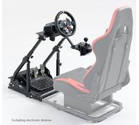 Gazzyt G923 Racing Wheel Stand with Double Adjustable Reinforced Arm fits Logitech G27 G29 G920 Thrustmaster T300 GT Steering Wheel Mount, Wheel Pedals and Shifter NOT Included