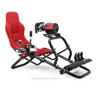 Gazzyt Integrated Racing Simulator Cockpit Chair 16NM Direct Drive Support | Lightweight & Robust, Seat Breathable & Comfortable, Fit for Logitech/Fanatec/Thrustmaster/Moza, Excluding Electronic Devices