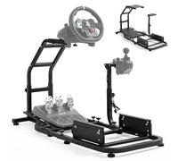 Gazzyt Racing Simulator Cockpit Stand Adjustable Racing Wheel Stand fits Logitech G27 G29 G920 G923 Thrustmaster T300 T300RS T248 Without Wheel Pedal Shifter and Seat
