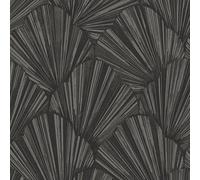 Gb 33340 Allegra Geometric Black Wallpaper By Belgravia