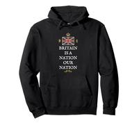 GB BRITISH PATRIOT PRIDE PROUD UK BRITAIN IS A NATION OURS Pullover Hoodie
