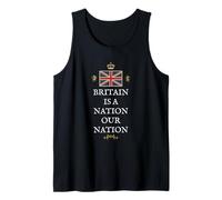 GB British Patriot Pride Proud UK Britain is A Nation Ours Tank Top