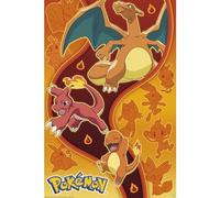 GB eye ABYstyle Pokémon Fire Type 61 x 91.5cm / 24.2 x 35.8 inches Maxi Poster - Shipped Rolled - Art Poster - Wall Posters - Posters & Prints