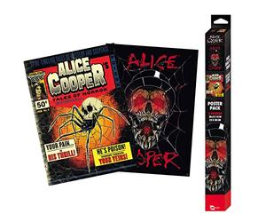 Gb Eye Alice Cooper Set of 2 Chibi Posters Tales of Horror/Skull 52 x 38 cm