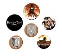 Attack on Titan Characters Badge Pack