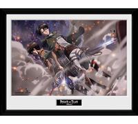 GB eye Attack On Titan Smoke Blast 30 x 40cm Framed Collector Print