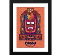 GB eye Crash Bandicoot Aku Aku 30 x 40cm Framed Collector Print