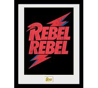 GB eye David Bowie Rebel Rebel Logo 30 x 40cm Framed Collector Print