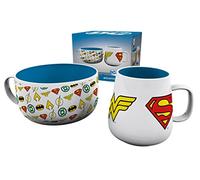 GB eye DC Comics Logos Mug & Bowl Breakfast Set