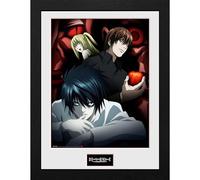 GB eye Death Note Light, L and Misa 30 x 40cm Framed Collector Print