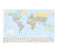 GB eye - HARPER COLLINS Maxi Poster World Map 21 French 91.5 x 61 cm