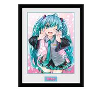GB eye Hatsune Miku Wink 30 x 40cm Framed Collector Print