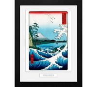 GB Eye Hiroshige The Sea At Satta 30 X 40Cm Framed Collector Print