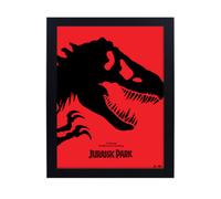 GB Eye Jurassic Park Red 30 X 40Cm Framed Collector Print