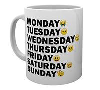 GB Eye LTD, Emoji, Days of the Week, Mug