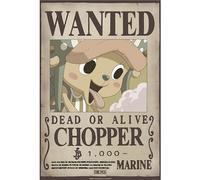GB Eye One Piece Chibi Wanted Chopper Wano Poster - Official Product - Format 52 x 38 cm - High Quality Laminated Paper - Poster Prime Pirate
