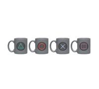 GB eye Playstation Buttons Set of 4 Espresso Mugs