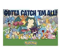 GB eye Pokémon All Time Favourites 61 x 91.5cm / 24.2 x 35.8 inches Maxi Poster - Shipped Rolled - Art Poster - Wall Posters - Posters & Prints