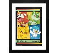 GB Eye Pokemon Scarlet & Violet Starters 30 X 40Cm Framed Collector Print