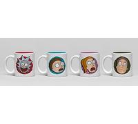 GB eye Rick & Morty Characters Set of 4 Espresso Mugs