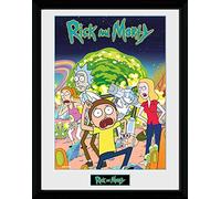 GB eye Rick & Morty Compilation 30 x 40cm Framed Collector Print