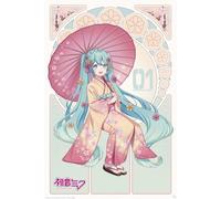 GB eye Sakura Kimono 61 x 91.5cm / 24.2 x 35.8 inches Maxi Poster - Shipped Rolled - Art Poster - Wall Poster | Hatsune Miku Merchandise