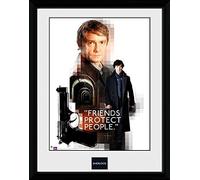 GB eye Sherlock, Friends Protect, Framed Photograph (16x12), Wood, Multi-Colour