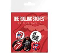 GB eye The Rolling Stones Lips Badge Pack