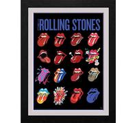 GB Eye The Rolling Stones Tongues 30 X 40Cm Framed Collector Print