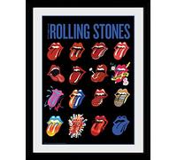 GB eye The Rolling Stones Tongues 30 x 40cm Framed Collector Print