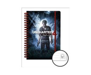 GB Eye, Uncharted 4, Cover, A5 Notebook, Various, 15x3x20 cm