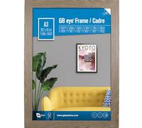 GB Posters A3 Poster Frame Oak | A3 Picture Frame 29.7 x 42cm | Wooden Wall Frame with Shatterproof Styrene Front | Portrait or Landscape Mount