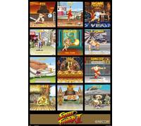 Gb Posters Street Fighter Special Moves 61 x 91.5cm / 24.2 x 35.8 inches Maxi Poster - Shipped Rolled - Art Poster - Wall Posters - Posters & Prints