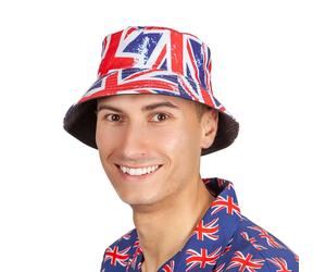 GB Retro Bucket Hat Union Jack Sports Royal Fancy Dress