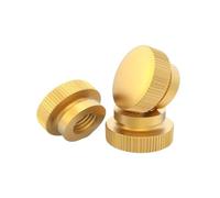 GB806 Blind Brass Step Thumb Nut Knurled Hand Copper Tighten(M5 (5Pcs))