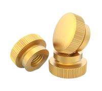 GB806 Blind Brass Step Thumb Nut Knurled Hand Copper Tighten Nut(M6 (5Pcs))