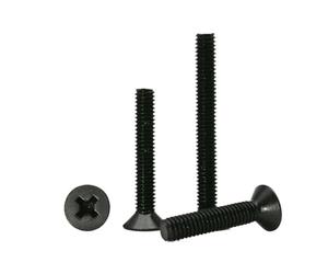 GB819 Long Lengthened M1.6 M2 M2.5 M3 M4 M5 M6 M8 Black 304 Stainless Steel Cross Flat Countersunk Head Bolt Screw(6mm)