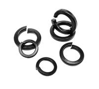 GB93 Black 304 A2 Stainless Steel Spring Washer Split Lock Elastic Gasket M1.6 M2 .5 M3 M4 M5 M6 M8 M10 M12