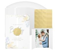 GBACHOOSE 100 Pcs Vellum Jackets, 5x7inch Pre-Folded Translucent Vellum Wrap Jackets, Vellum Paper Jackets for Wedding Invitations Birthday Party