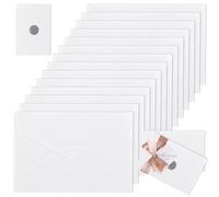 GBACHOOSE 100 Pcs Vellum Jackets, 5x7inch Pre-Folded Translucent Vellum Wrap Jackets, Vellums Paper Jacket for Wedding Invitations Birthday Party Bridal Shower