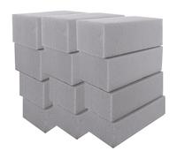 GBACHOOSE 12 Pcs Floral Foam Blocks - 22.5x11x7cm Silk Flower Arranging Brick for Artificial Arrangements, Grey for Wedding, Party, Outdoor Display