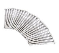 GBACHOOSE 25 Pcs M8 X 120mm Coach Screw Hex Hexagon Head, 304 Stainless Steel Screws Lag Bolt, Wood Masonry Brick Concrete Wall Fixing Lag Screw Bolts for Fencing Aerial Shelves