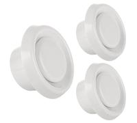GBACHOOSE 3 Pcs Round Ceiling Vent, 100mm / 4 inch White Air Vent Diffuser with Fixing Ring, Plastic ABS Adjustable Ceiling Ventilation Cover for Bathroom Kitchen Inline Extract Fan
