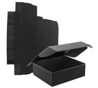 GBACHOOSE 30 Pack Shipping Boxes, 180x145x60mm Small Corrugated Cardboard Mailing Boxes, Black Mailer Box Postal Boxes for Packing, Mailing, Business