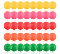 GBACHOOSE 40 Pcs Golf Practice Balls, 42mm Colored Soft Foam Golf Balls, Elastic Golf Training Ball for Beginner Indoor Outdoor Backyard Training