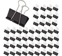 GBACHOOSE 48 Pack Extra Large Binder Clips 2 Inch, Big Paper Clamps Black for Home, School and Office Supplies