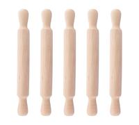 GBACHOOSE 5 Pcs Wooden Rolling Pin, 40x4cm Wooden Dough Roller, Blank Wood Rolling Pins for Pie Crust, Cookie, Pastry, Dough