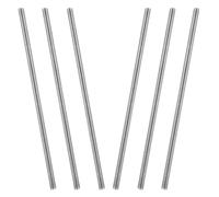 GBACHOOSE 6 Pcs M10 x 250mm Fully Threaded Rods, 304 Stainless Steel Threaded Rods Bar Studs, Right Hand Thread Long Threaded Screw, 1.5 Thread Pitch Fits for Anchor Bolts, Hangers, U-Bolts (Silver)