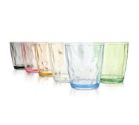 GBACHOOSE 6 Pcs Plastic Tumblers, 330ml/12oz Acrylic Glasses Drinking, Unbreakable Tumbler Cocktail Glasses Reusable Plastic Cups Tumblers Water Glasses for Juice Beer Milk Picnic Party