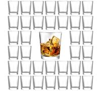 GBACHOOSE Set of 36 Shot Glasses, 25ml Classic Shot Glass with Heave Base, Clear Shot Cups Round Set for Cocktail Vodka Whisky
